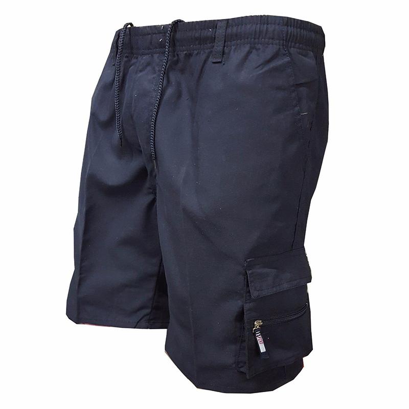 Solid Color Multi-pocket Sport Outdoor Men Short