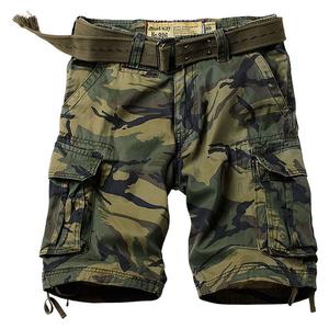 Lässige losen Camo -Baumwoll -Herren Shorts