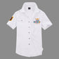 Air Force One Cotton Embroidery Slim Men's Shirt
