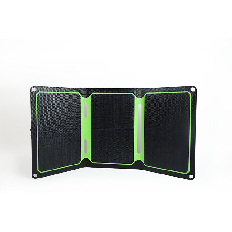 21W Portable Monocrystalline Solar Panel Waterproof Outdoor Charging