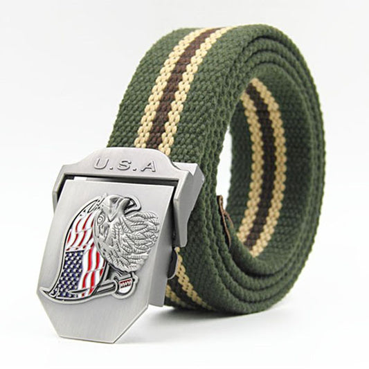 حزام قماش كاجوال للرجال من USA Eagle