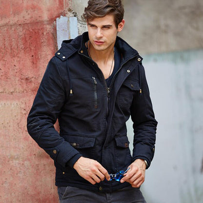 Casual Mantenga el abrigo de espesor de vuelo de los hombres.