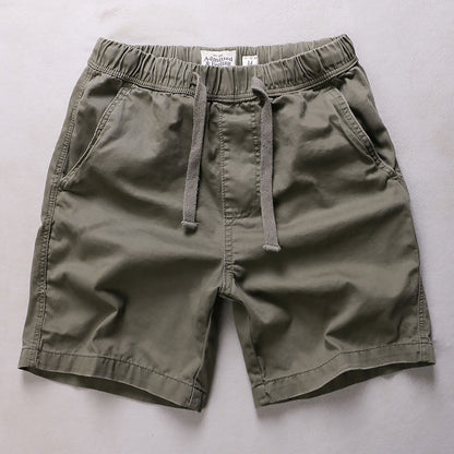 Shorts de praia de cintura elástica de lazer ao ar livre masculino