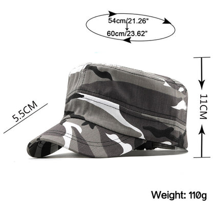 قبعة مسطحة مموهة لتسلق الجبال في الهواء الطلق