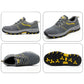 Antiskid Safety Shoes for Men, Fashion Suede Steel Toe Work Shoes Boot - KINGEOUS