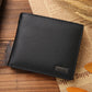 Short Foldable Leather 8 Credit Cards Holder Men's Wallet