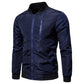 Casual Stand Collar zipper decoration Men Jacket - KINGEOUS