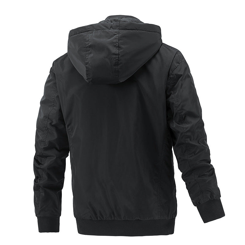 Removable Hooded Casual Men's Jacket