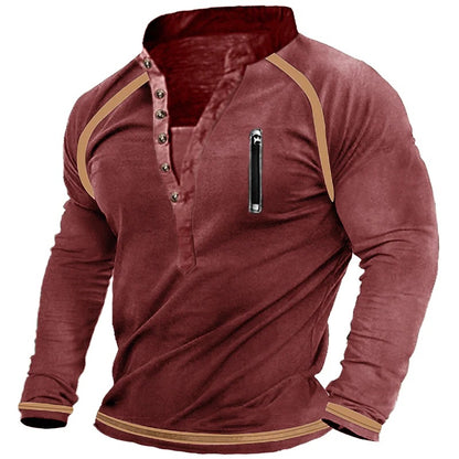 Sweatshirt Cotton Warm Pullover Training Men's Long Sleeve T-shirts