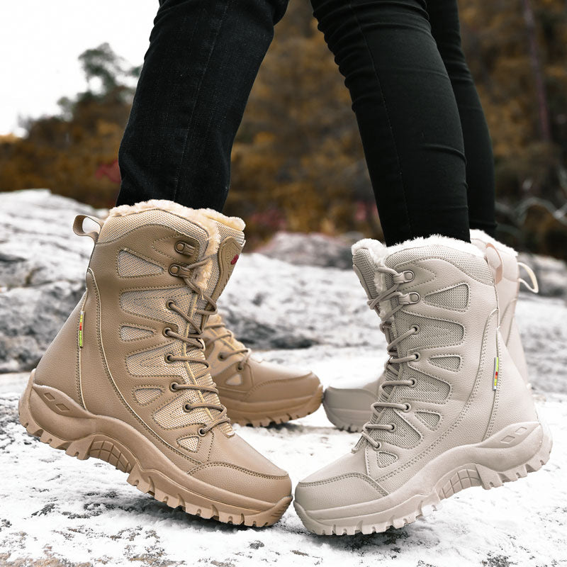 High Top Desert Outdoor Winter Thicken Couple Boots