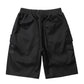 Fashion Cool Black Elastic Waist Men's Shorts