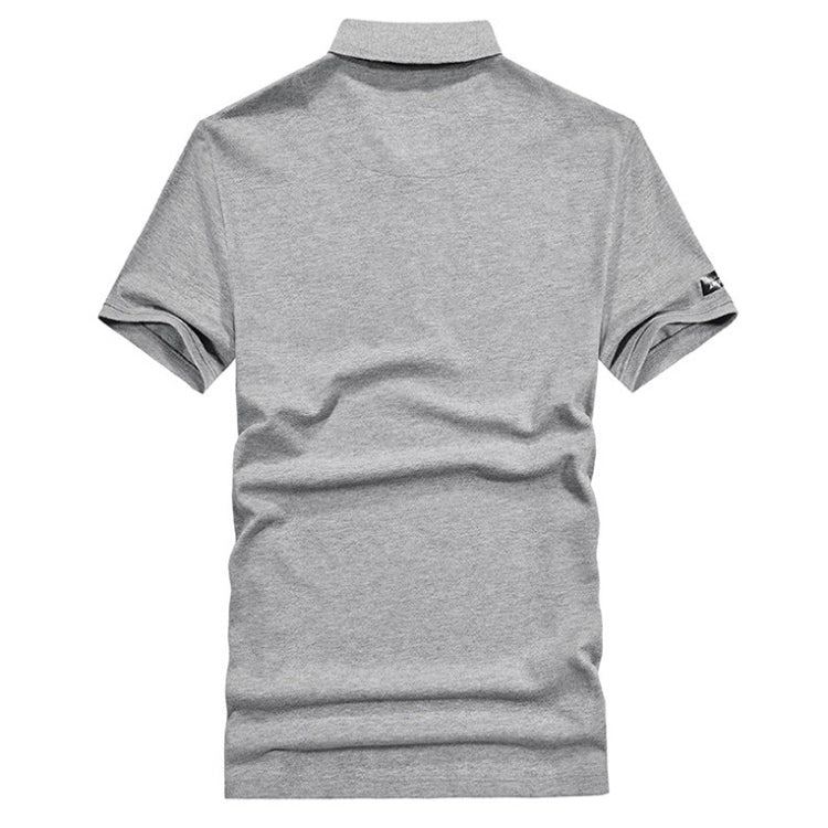 Outdoor Solid Color Lapel Men's POLO T-shirt