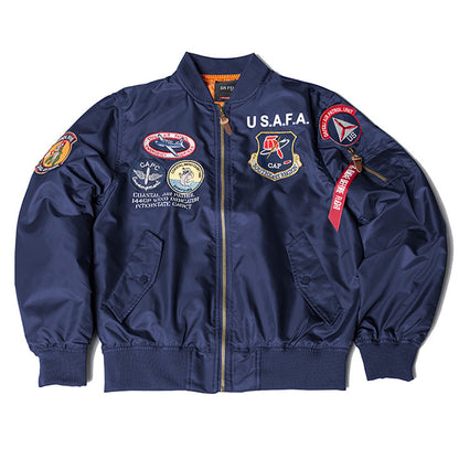 Air Force Distrange Bordado Bordeiro Menina Bomber