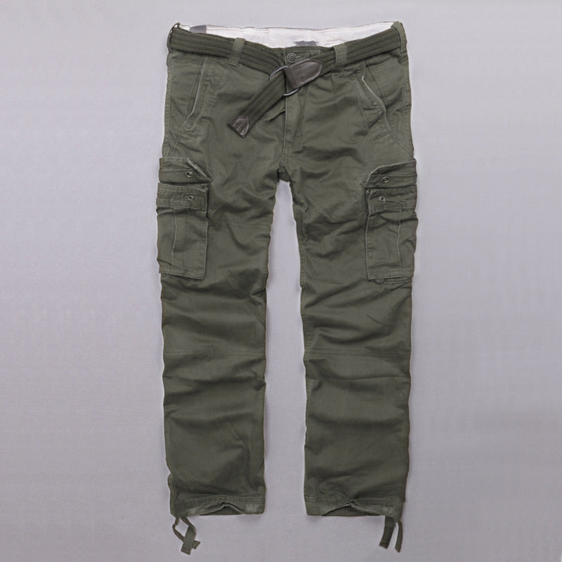 Casual Camo Military Multi-pocket Men's Straight Pants