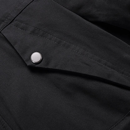 سترة رجالية ذات ياقة طويلة دافئة من الفرو