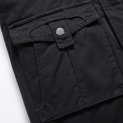 سترة رجالية ذات ياقة طويلة دافئة من الفرو