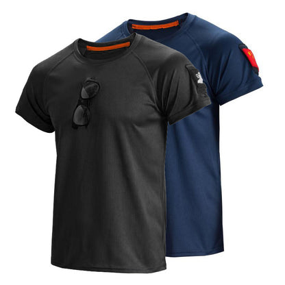 T-shirt masculin à manches courtes à manches courtes et à séchage à manches courtes