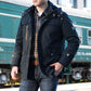 Casual Loose Warm Plus Velvet Thickened Mid-length Men's Jacket