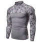 Camo Long Sleeve Outdoor Zipper Men's T-shirt