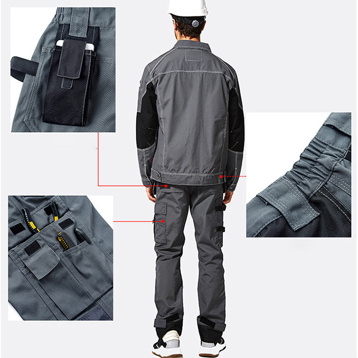 Loose Multi-pocket Wear-resistant Men's Machine Repair Pants