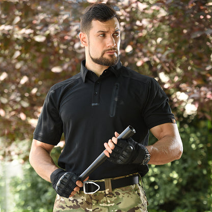 Camisetas táticas de tênis de tênis de golfe lapela