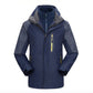 Outdoor Windproof and Warm Thickened Men's Three-in-one Jacket