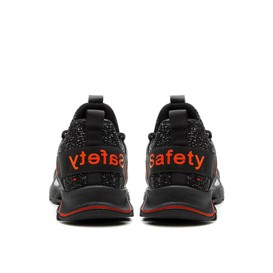 Fashion Breath Safety Shoes for Men, Fly-knit Steel Toe Work Shoes Sport Shoes