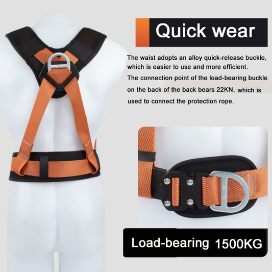 High-altitude Construction Work Half Body Anti-fall Safety Belt Set