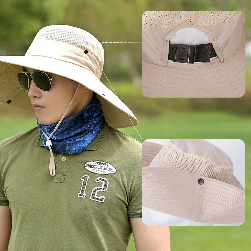 Outdoor Large Brim Sun Visor Fishing Hat